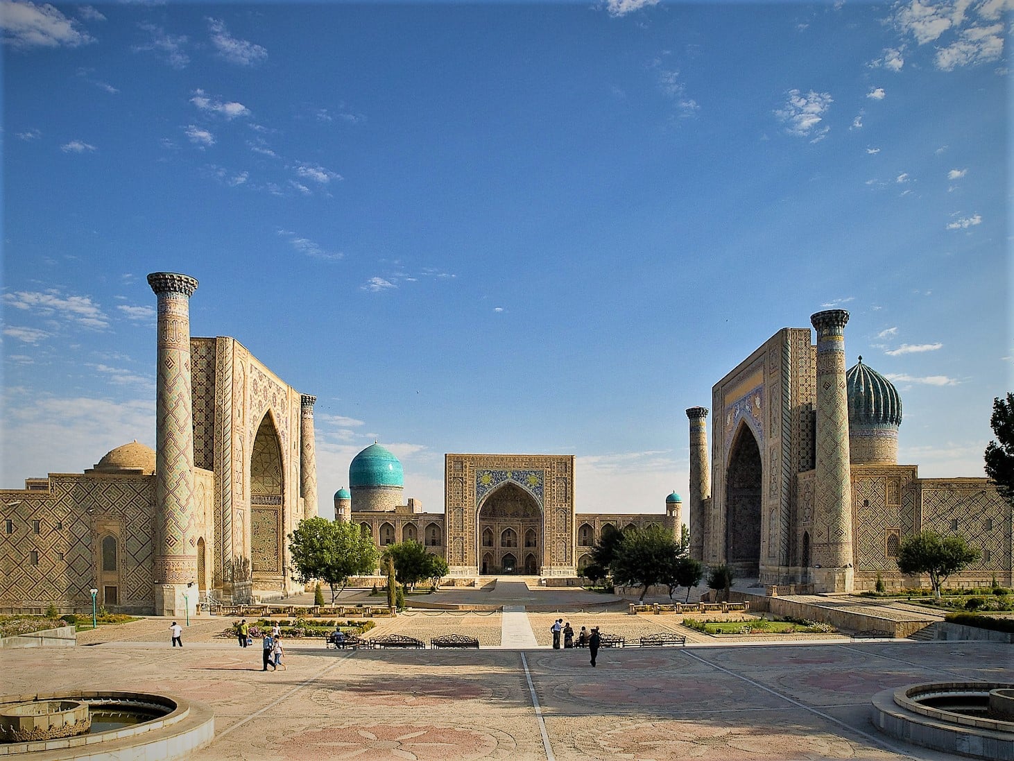 Registan square at sunset, Samarkand